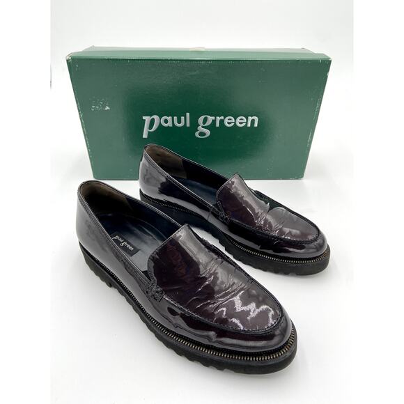 Paul Green Shoes - Paul Green Jojo Loafer Shoes in Graphite Maroon size 7.5